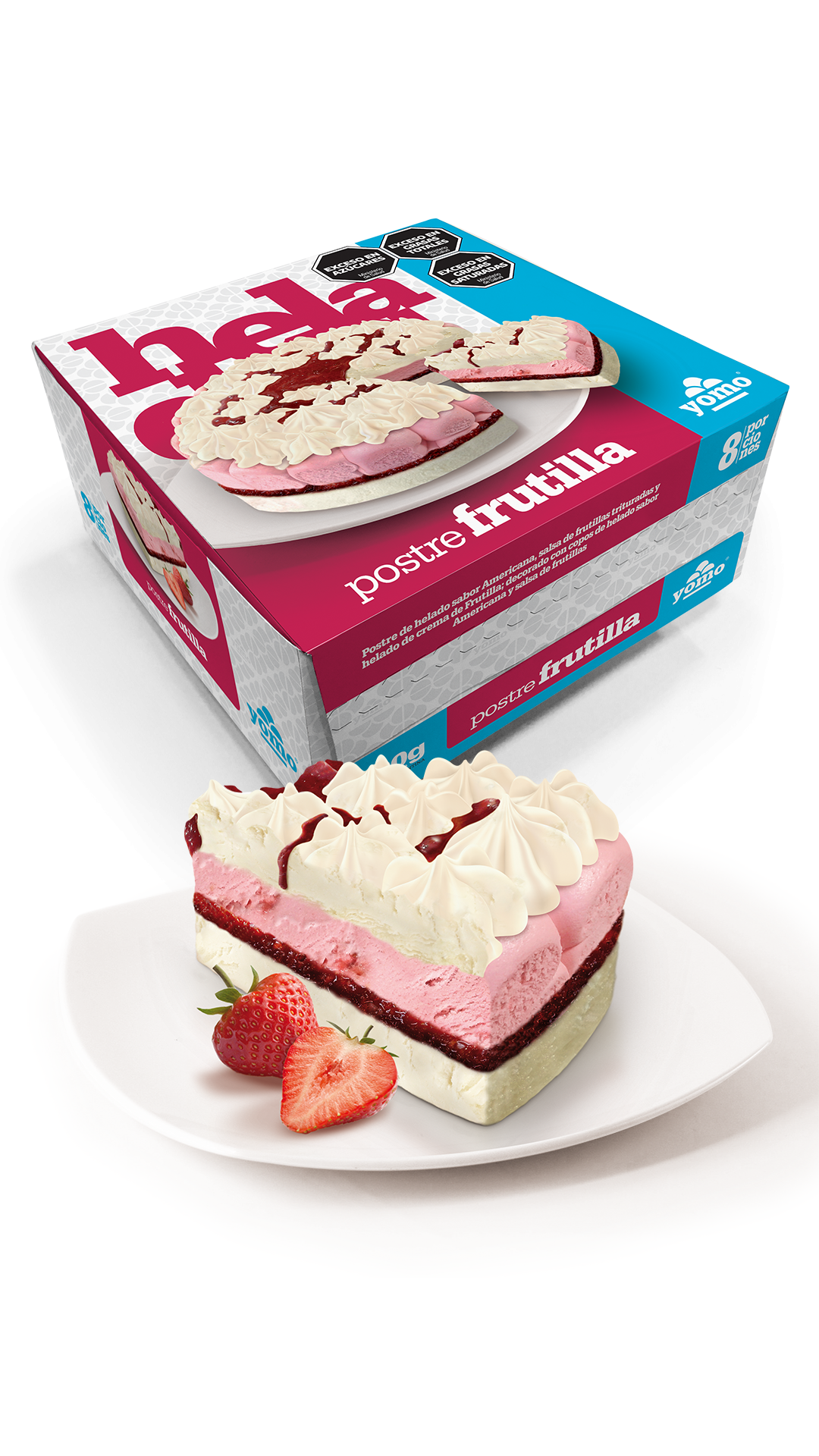 Postre FRUTILLA 800g