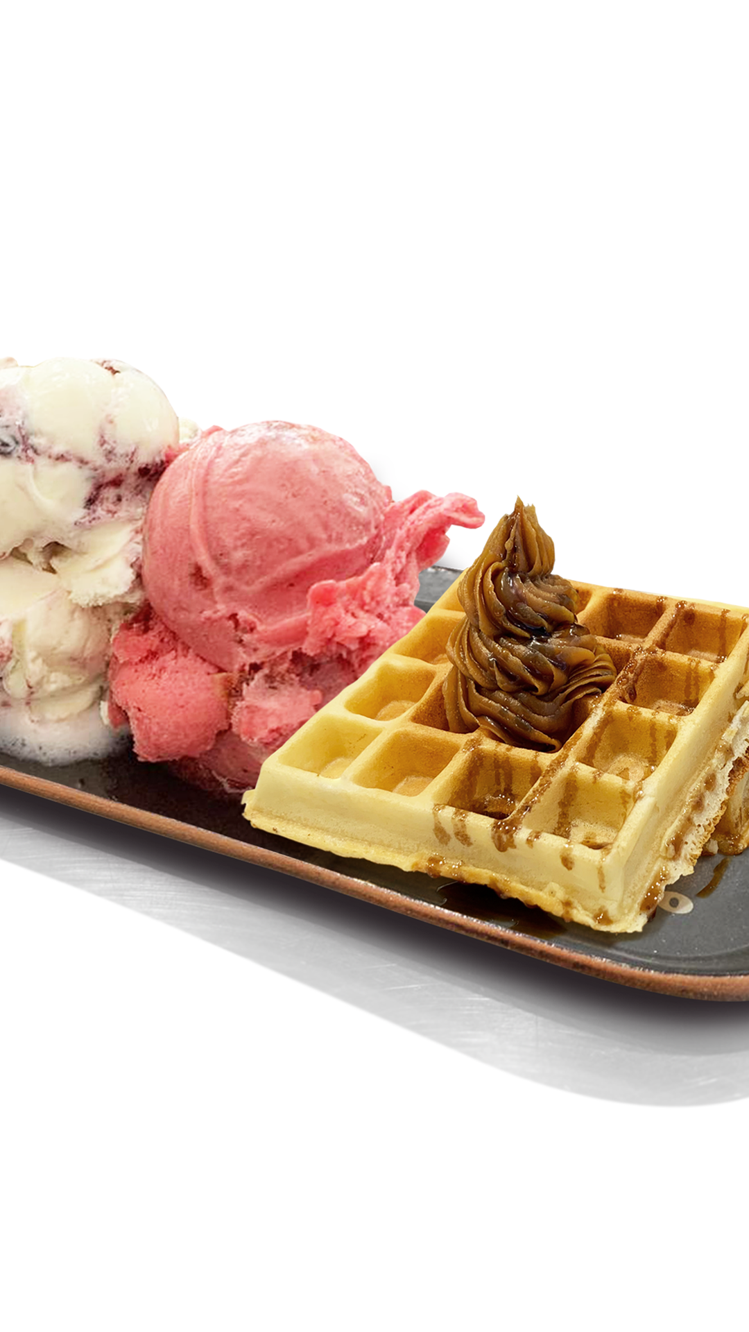 WAFFLE c/helado